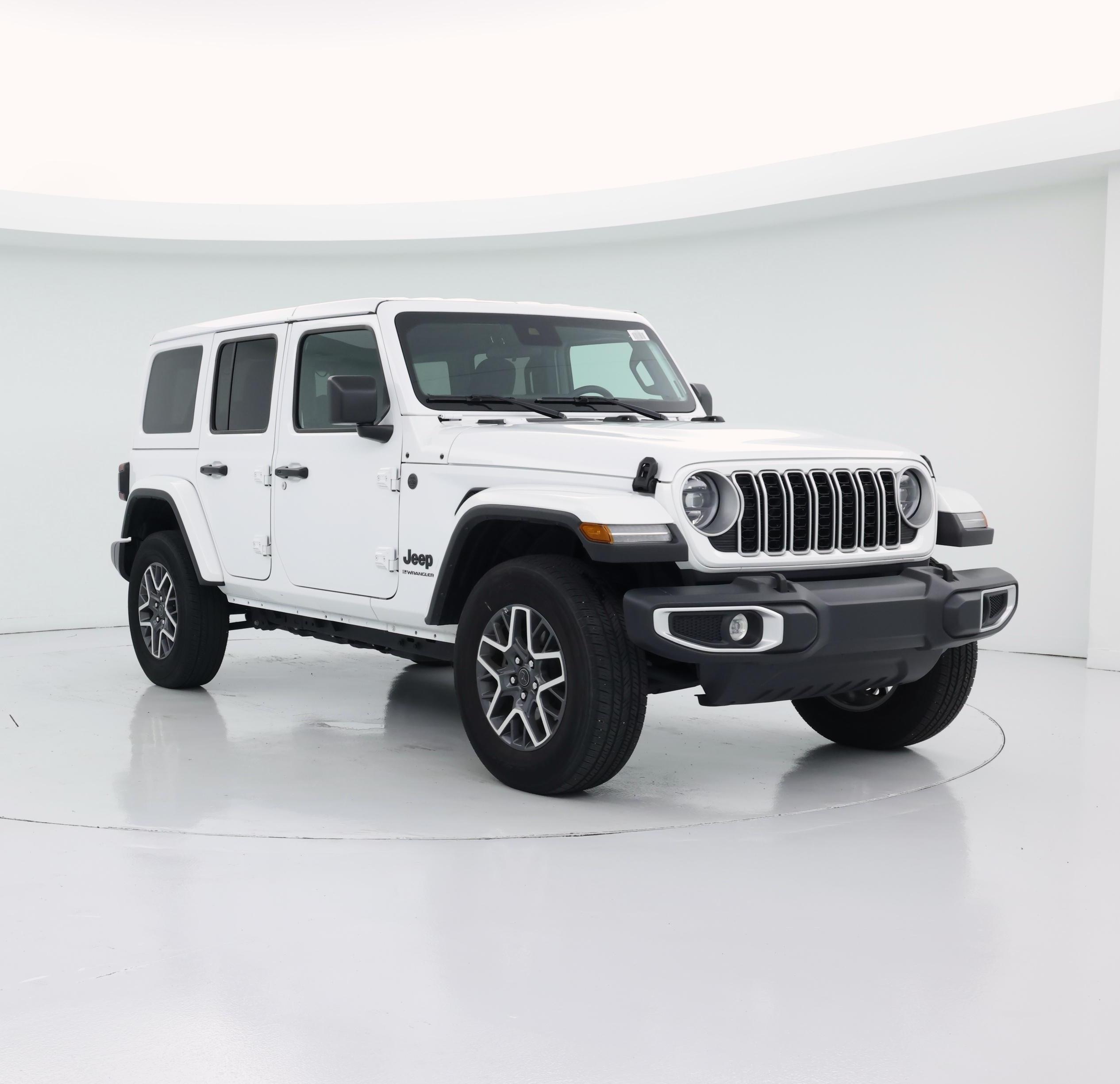 White 2025 Jeep Wrangler Sahara 4-Door 4WD SUV / Crossover Four-Wheel Drive Automatic
