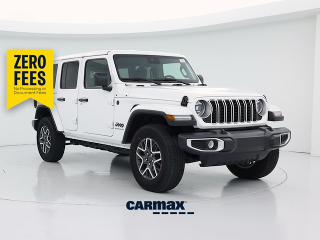 White 2025 Jeep Wrangler Sahara 4-Door 4WD SUV / Crossover Four-Wheel Drive Automatic
