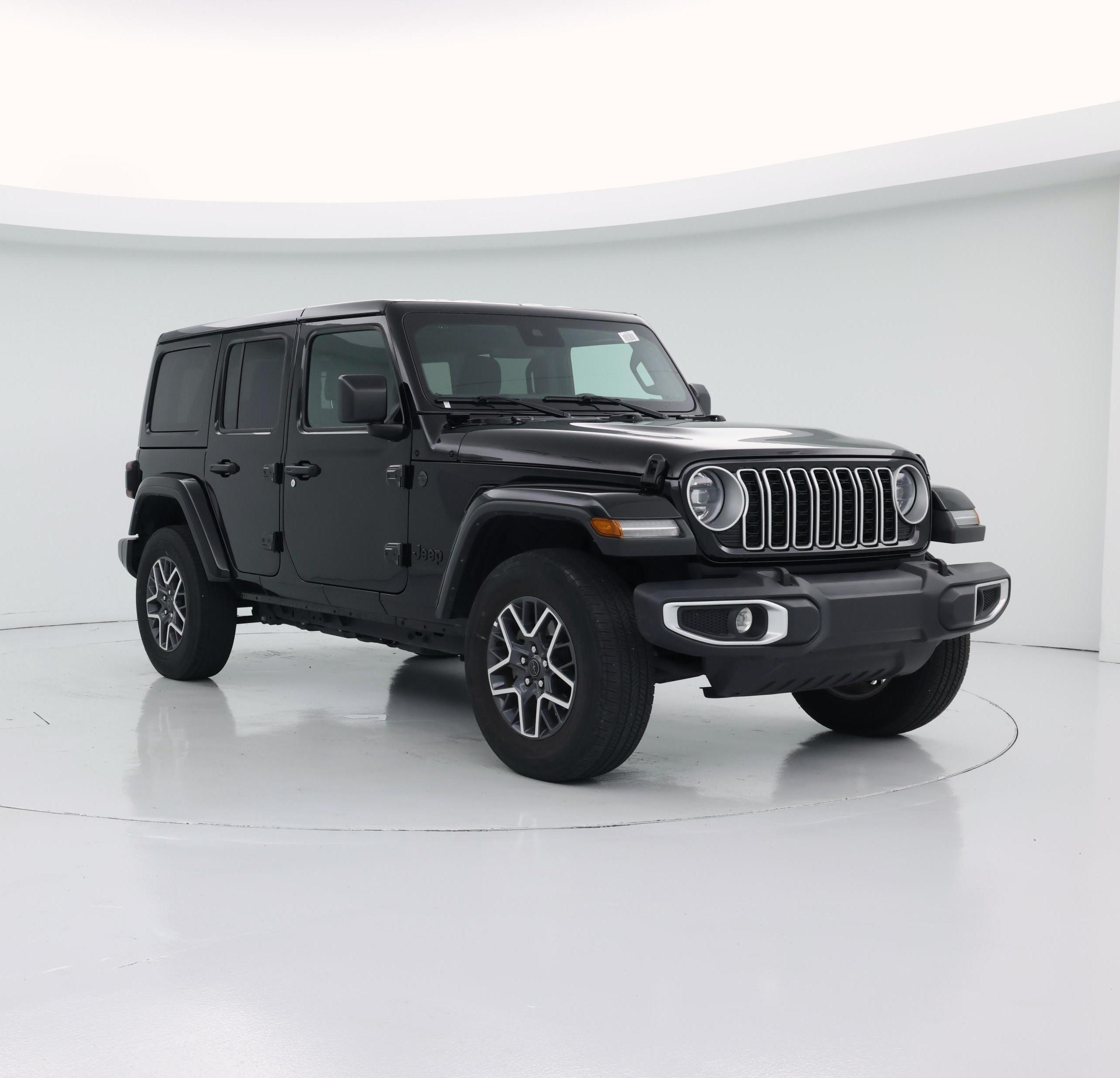Black 2025 Jeep Wrangler Sahara 4-Door 4WD SUV / Crossover Four-Wheel Drive Automatic