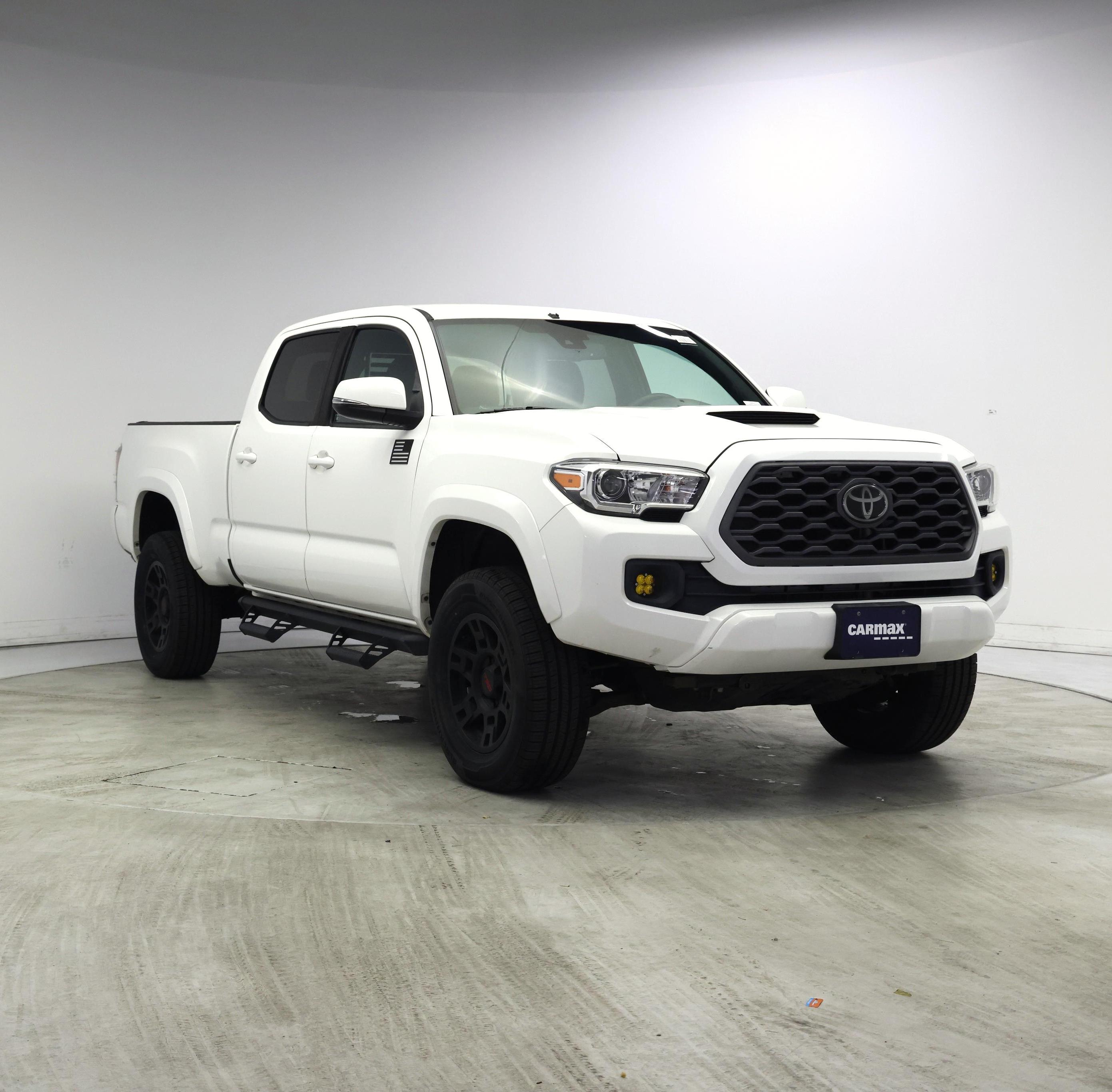 White 2021 Toyota Tacoma Pickup Truck Four-Wheel Drive Automatic