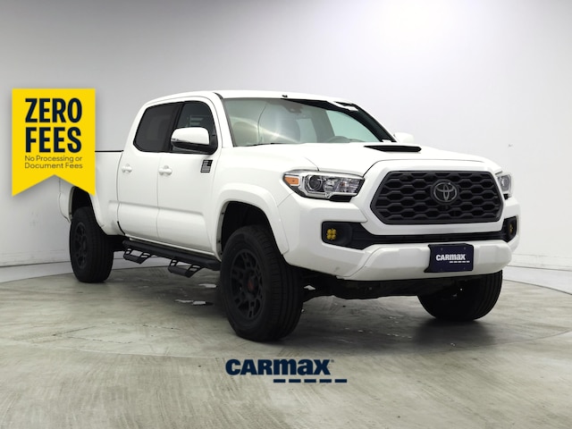White 2021 Toyota Tacoma Pickup Truck Four-Wheel Drive Automatic