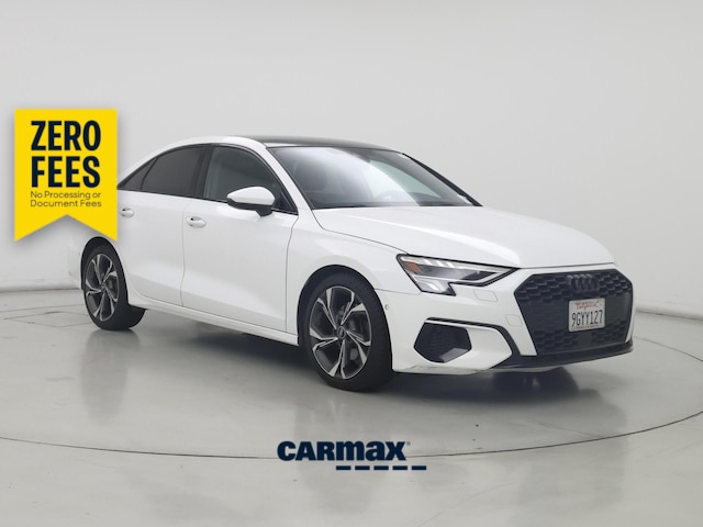 White 2023 Audi A3 Sedan Front-Wheel Drive Automatic