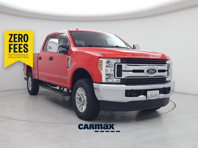 Red 2019 Ford F-250 Super Duty Pickup Truck Four-Wheel Drive Automatic