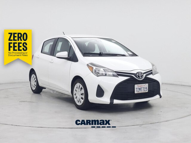 White 2017 Toyota Yaris Hatchback Front-Wheel Drive Automatic