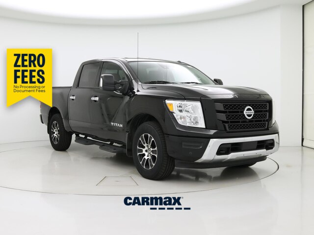 Black 2021 Nissan Titan Pickup Truck Four-Wheel Drive Automatic