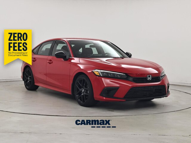 Red 2022 Honda Civic Sedan Front-Wheel Drive Automatic
