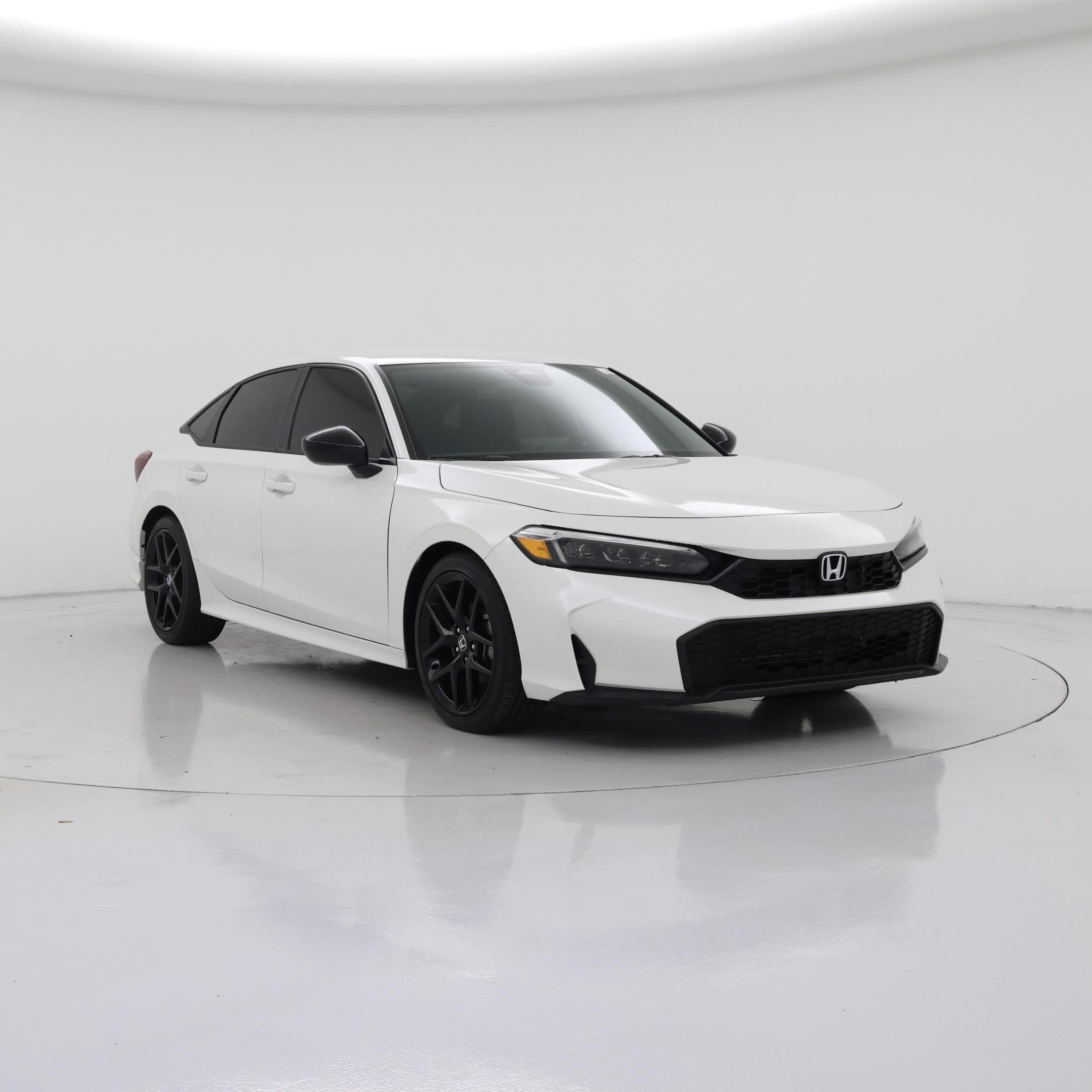 White 2025 Honda Civic Sedan Front-Wheel Drive Automatic
