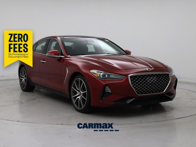 Red 2021 Genesis G70 Sedan Rear-Wheel Drive Automatic