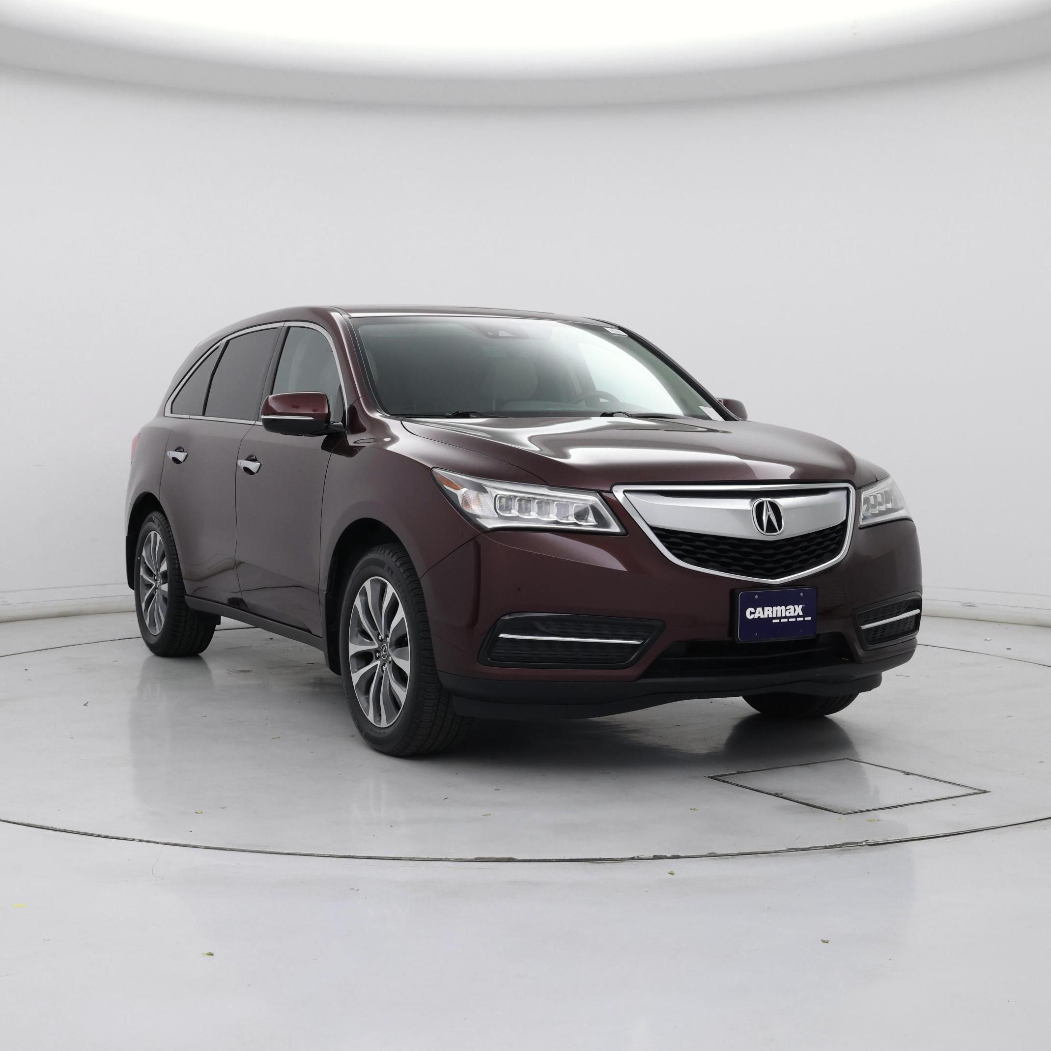 Red (Burgundy) 2016 Acura MDX SUV / Crossover  Automatic