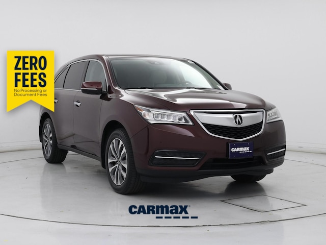Red (Burgundy) 2016 Acura MDX SUV / Crossover Automatic