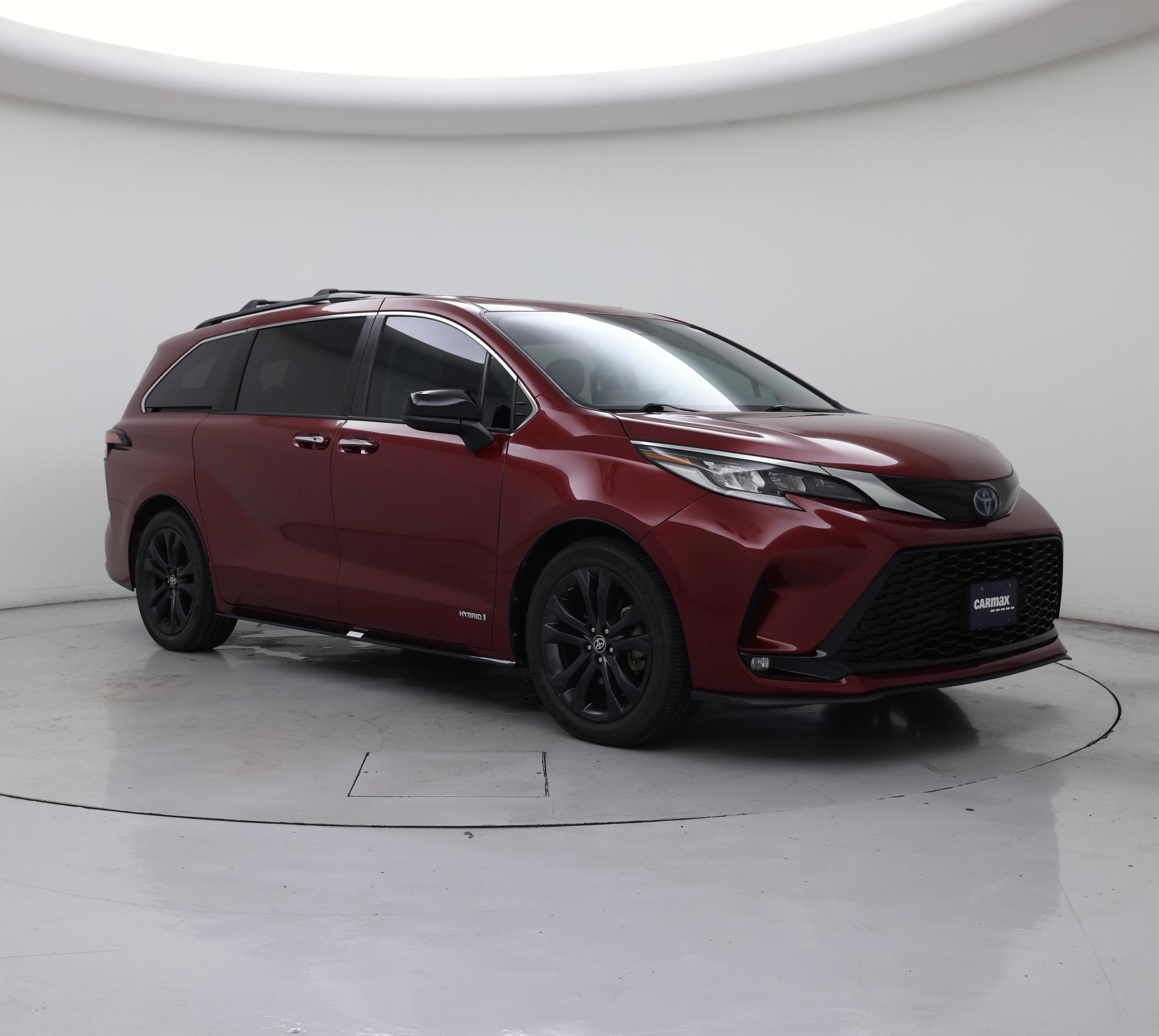 Red 2021 Toyota Sienna Minivan Front-Wheel Drive Automatic