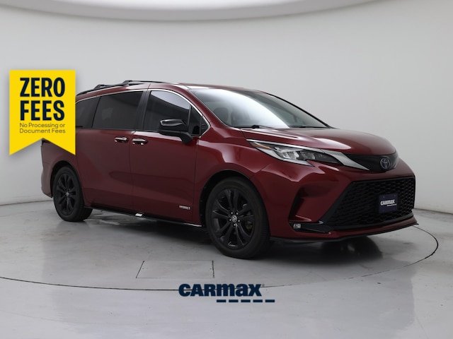 Red 2021 Toyota Sienna Minivan Front-Wheel Drive Automatic