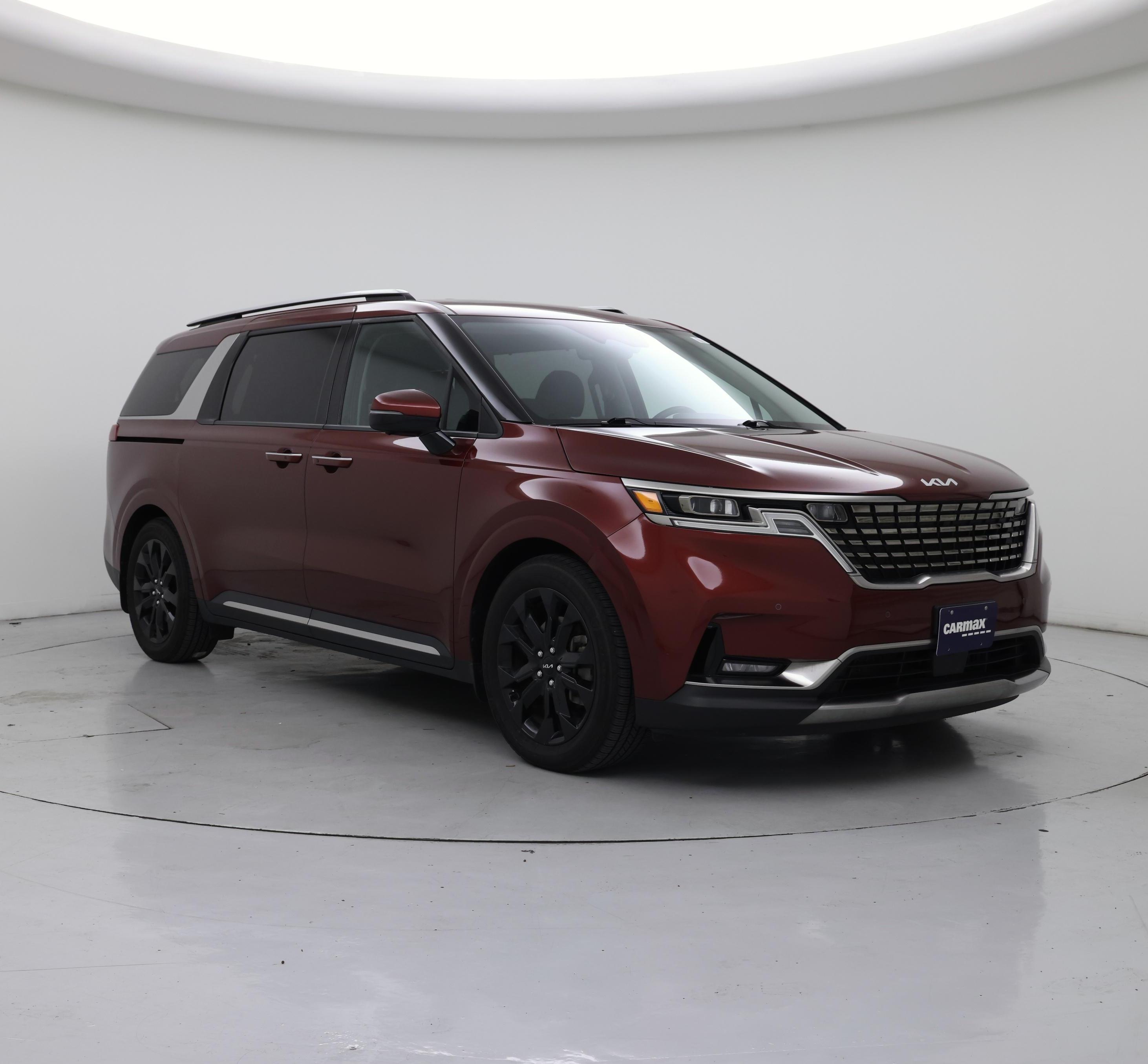 Red (Burgundy) 2024 Kia Carnival Minivan Front-Wheel Drive Automatic