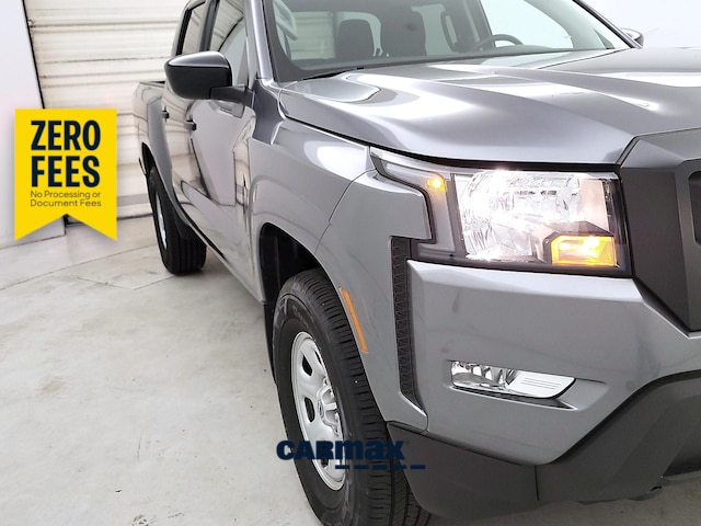 Gray 2023 Nissan Frontier S Crew Cab 4WD Pickup Truck Four-Wheel Drive Automatic