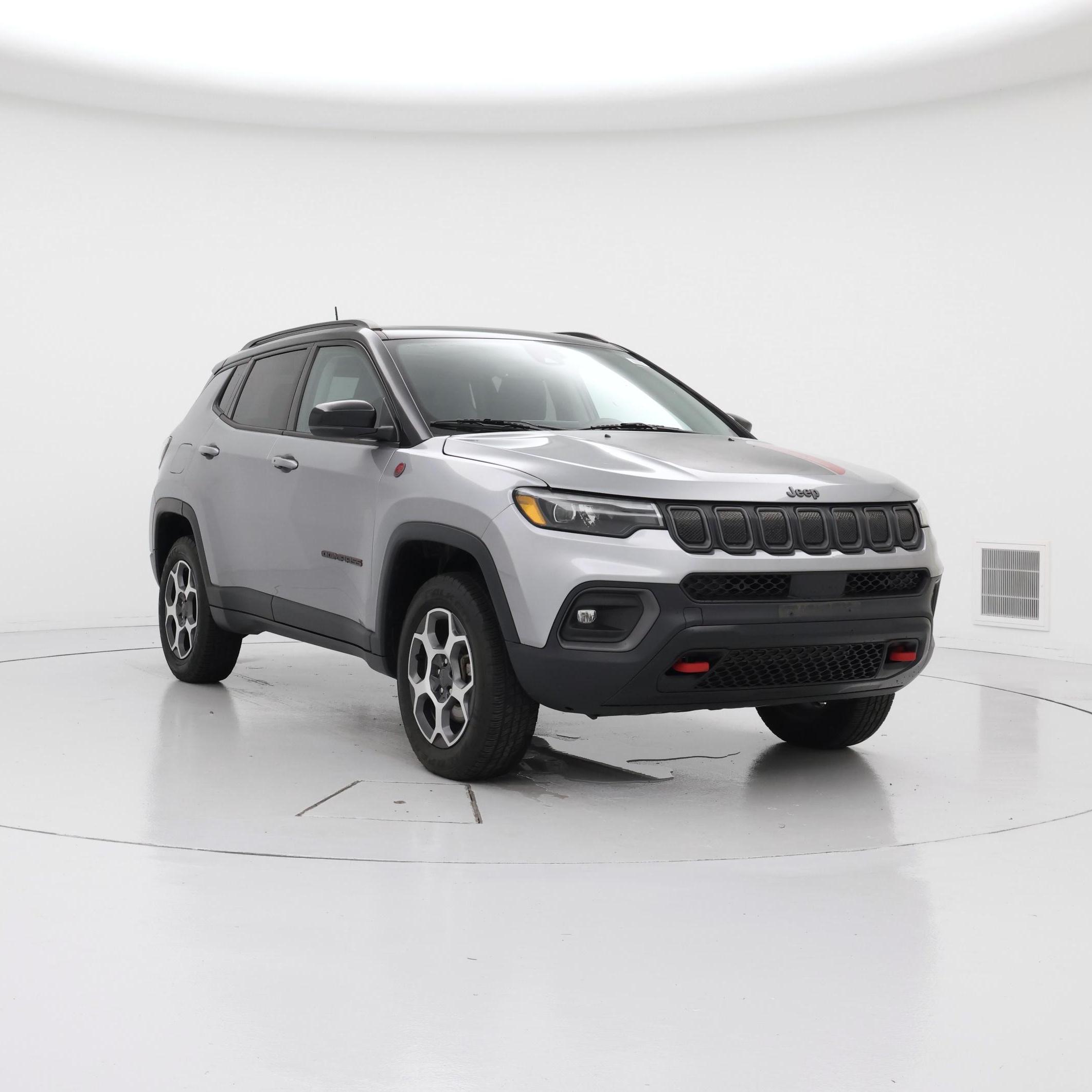 Silver 2022 Jeep Compass SUV / Crossover Four-Wheel Drive Automatic
