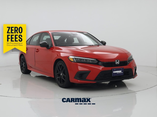 Red 2023 Honda Civic Sedan Front-Wheel Drive Automatic
