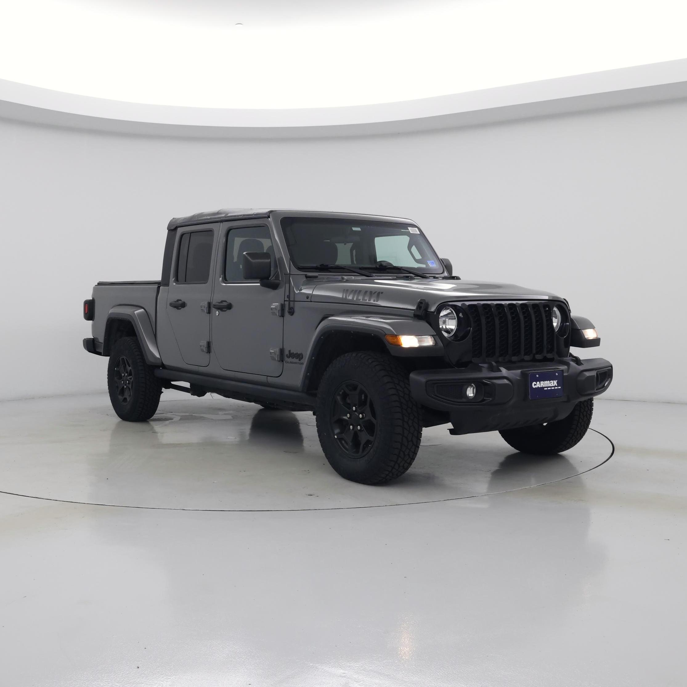 Gray 2022 Jeep Gladiator Sport Crew Cab 4WD Pickup Truck Four-Wheel Drive Automatic
