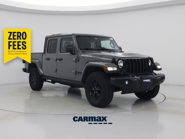 Gray 2022 Jeep Gladiator Sport Crew Cab 4WD Pickup Truck Four-Wheel Drive Automatic