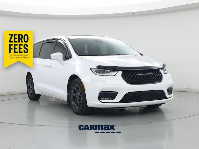 White 2022 Chrysler Pacifica Hybrid Minivan Front-Wheel Drive Automatic