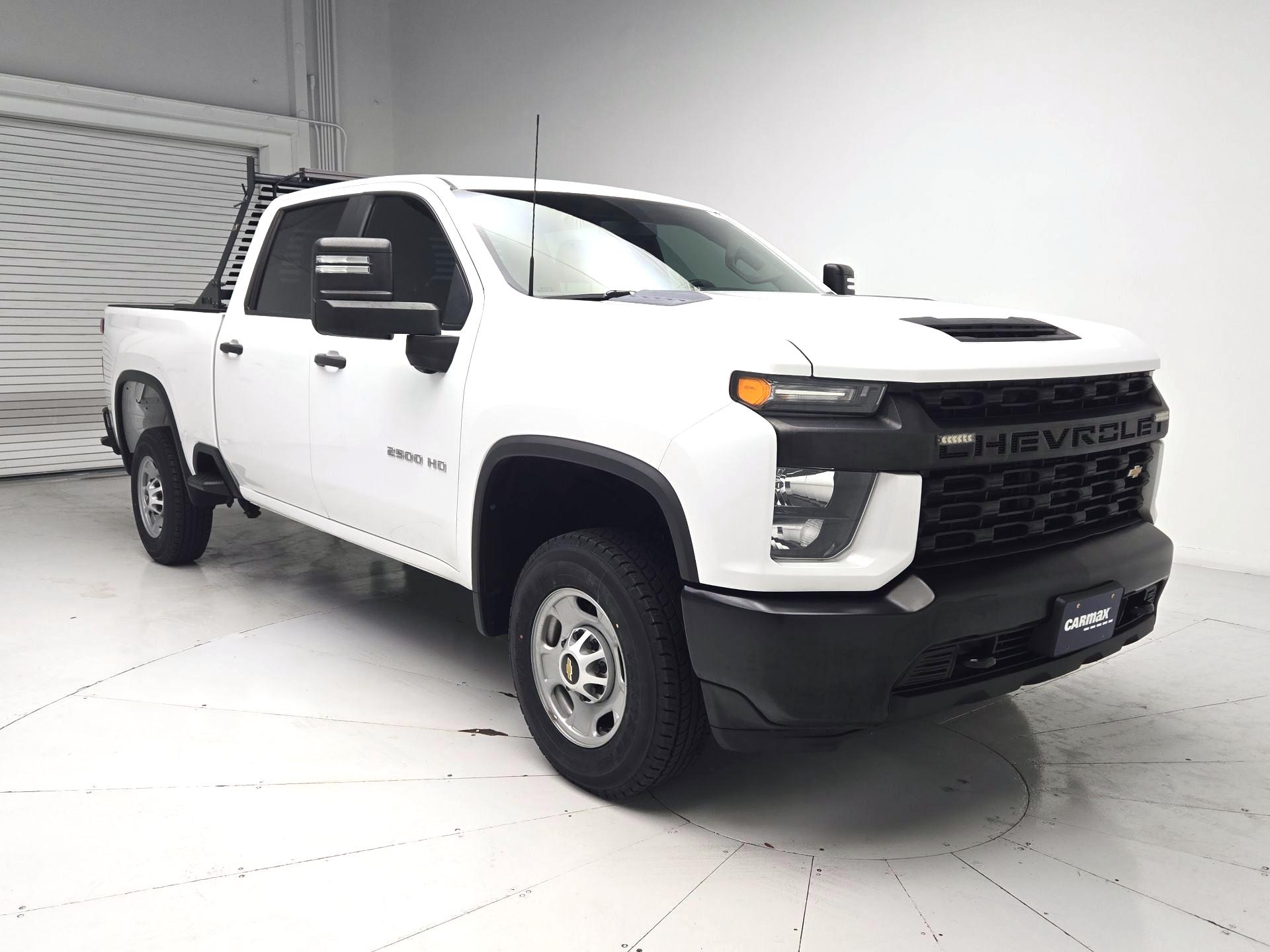 White 2022 Chevrolet Silverado 2500HD Work Truck Crew Cab RWD Pickup Truck 4X2 Automatic