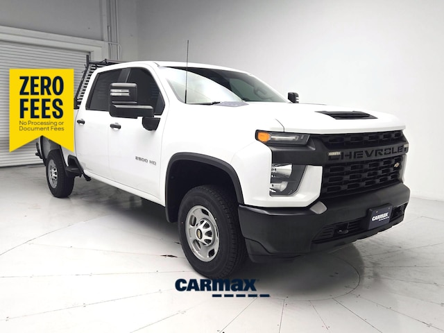 White 2022 Chevrolet Silverado 2500HD Work Truck Crew Cab RWD Pickup Truck 4X2 Automatic
