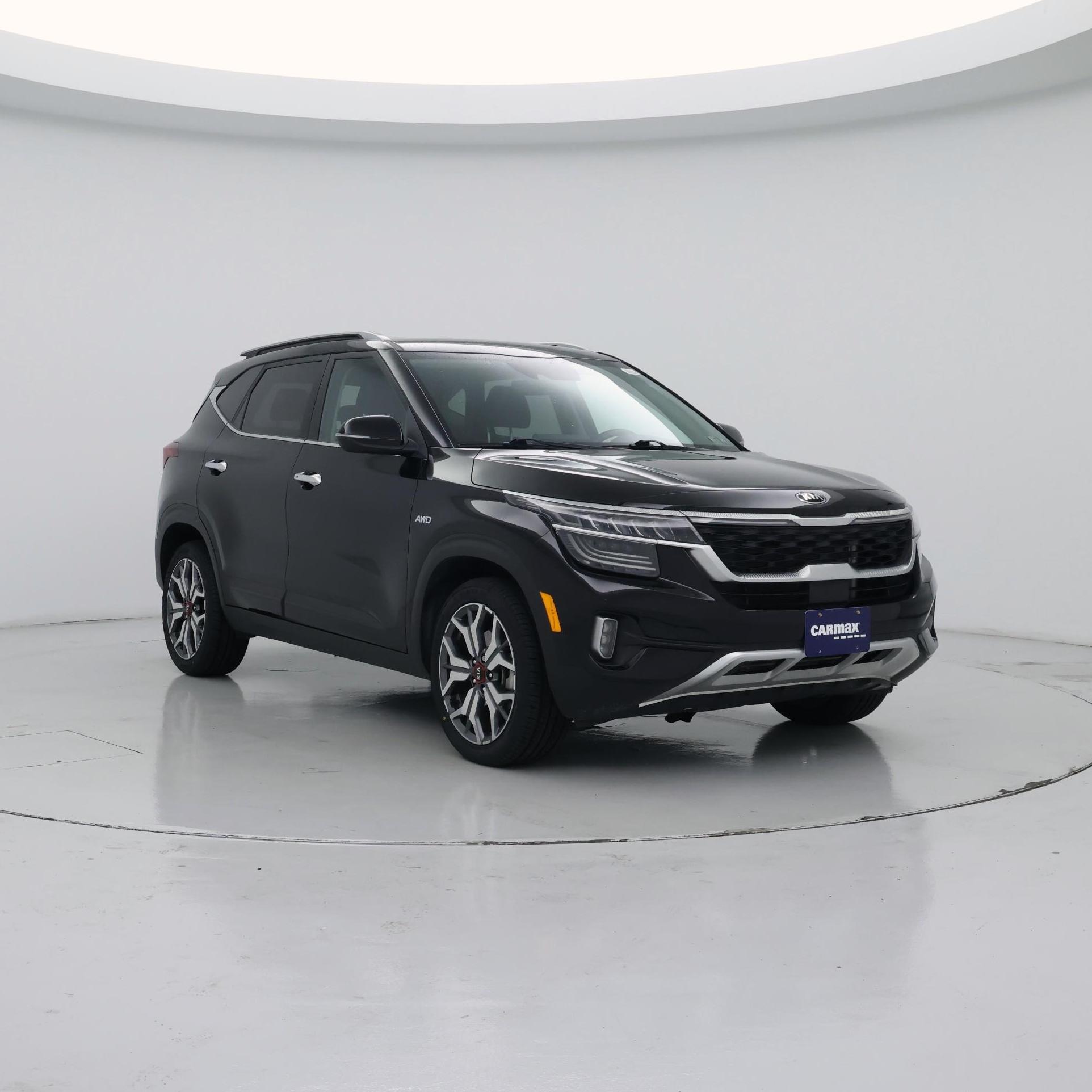 Black 2021 Kia Seltos SUV / Crossover All-Wheel Drive Automatic