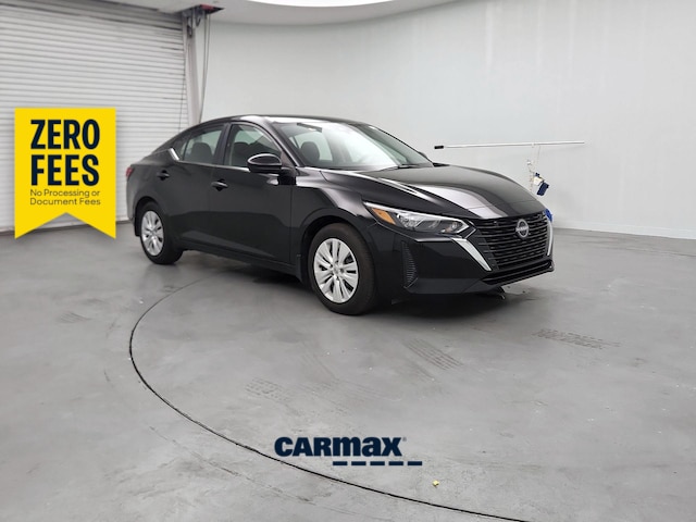 Black 2025 Nissan Sentra S FWD Sedan Front-Wheel Drive Automatic