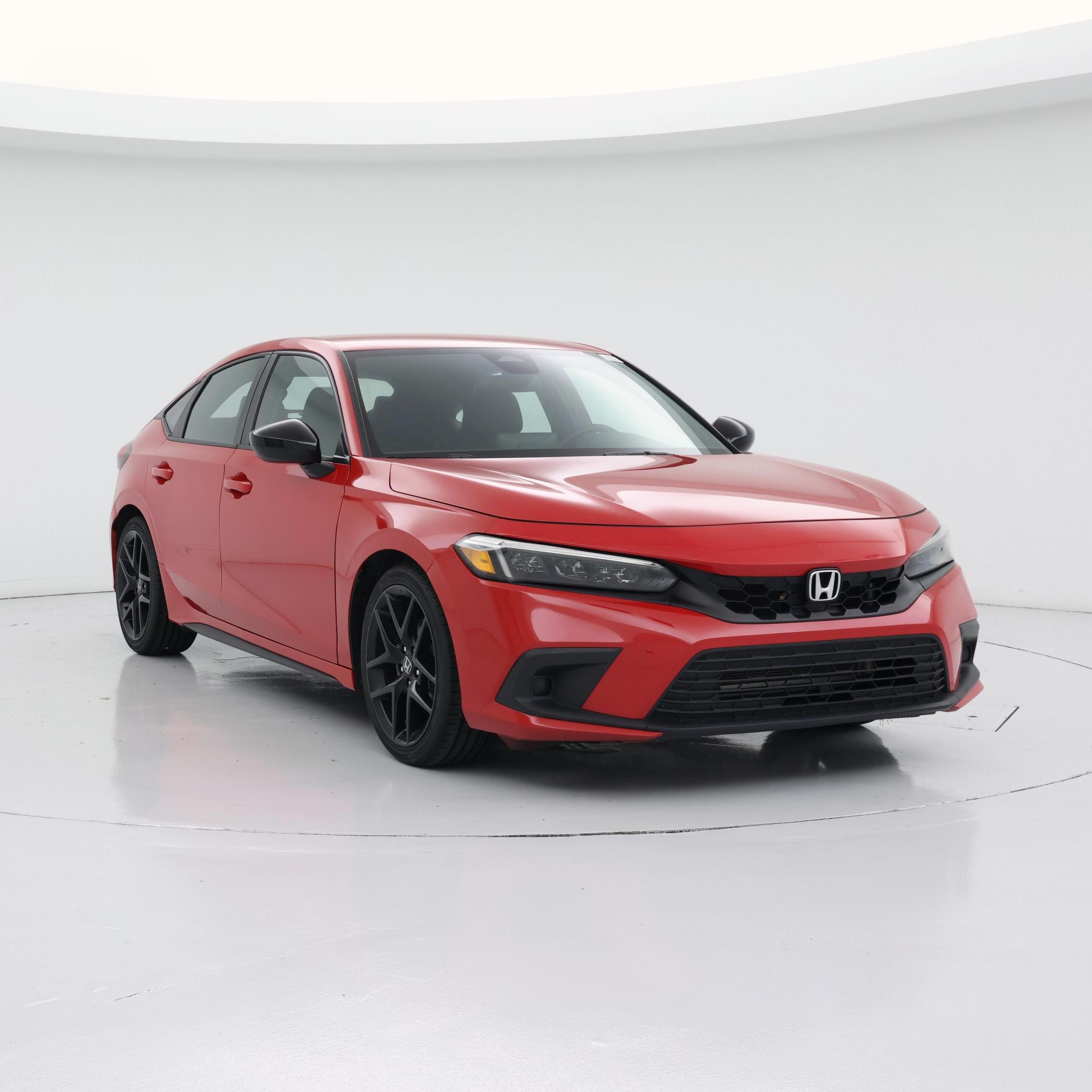 Red 2024 Honda Civic Hatchback Hatchback Front-Wheel Drive Automatic