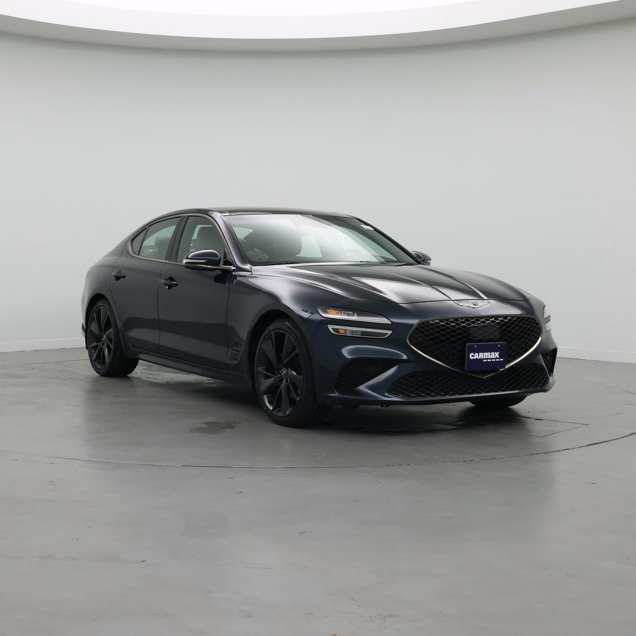 Blue 2023 Genesis G70 2.0T RWD Sedan Rear-Wheel Drive Automatic