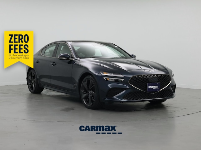 Blue 2023 Genesis G70 2.0T RWD Sedan Rear-Wheel Drive Automatic