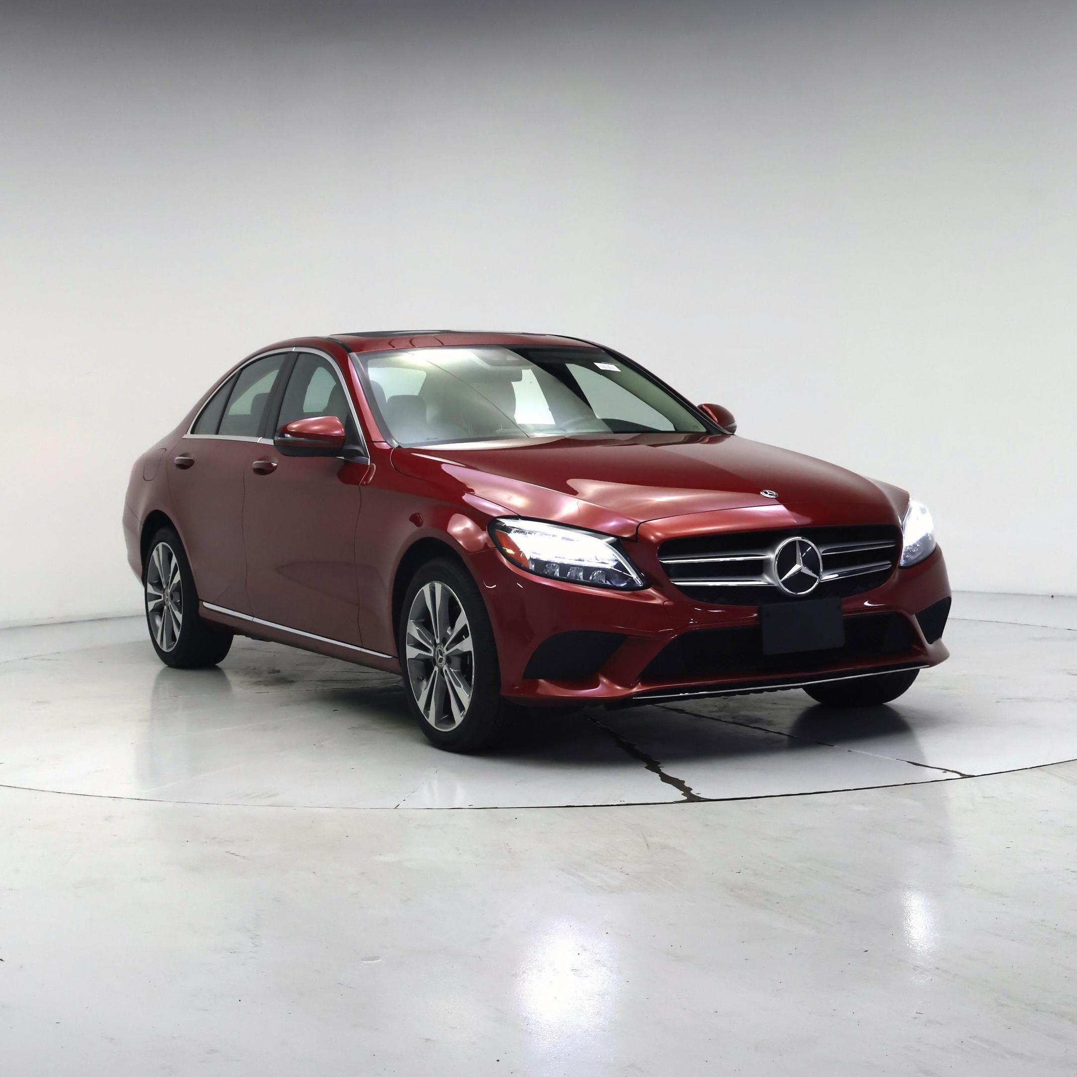 Red 2021 Mercedes-Benz C-Class Sedan All-Wheel Drive Automatic