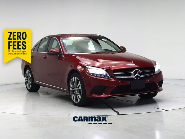 Red 2021 Mercedes-Benz C-Class Sedan All-Wheel Drive Automatic