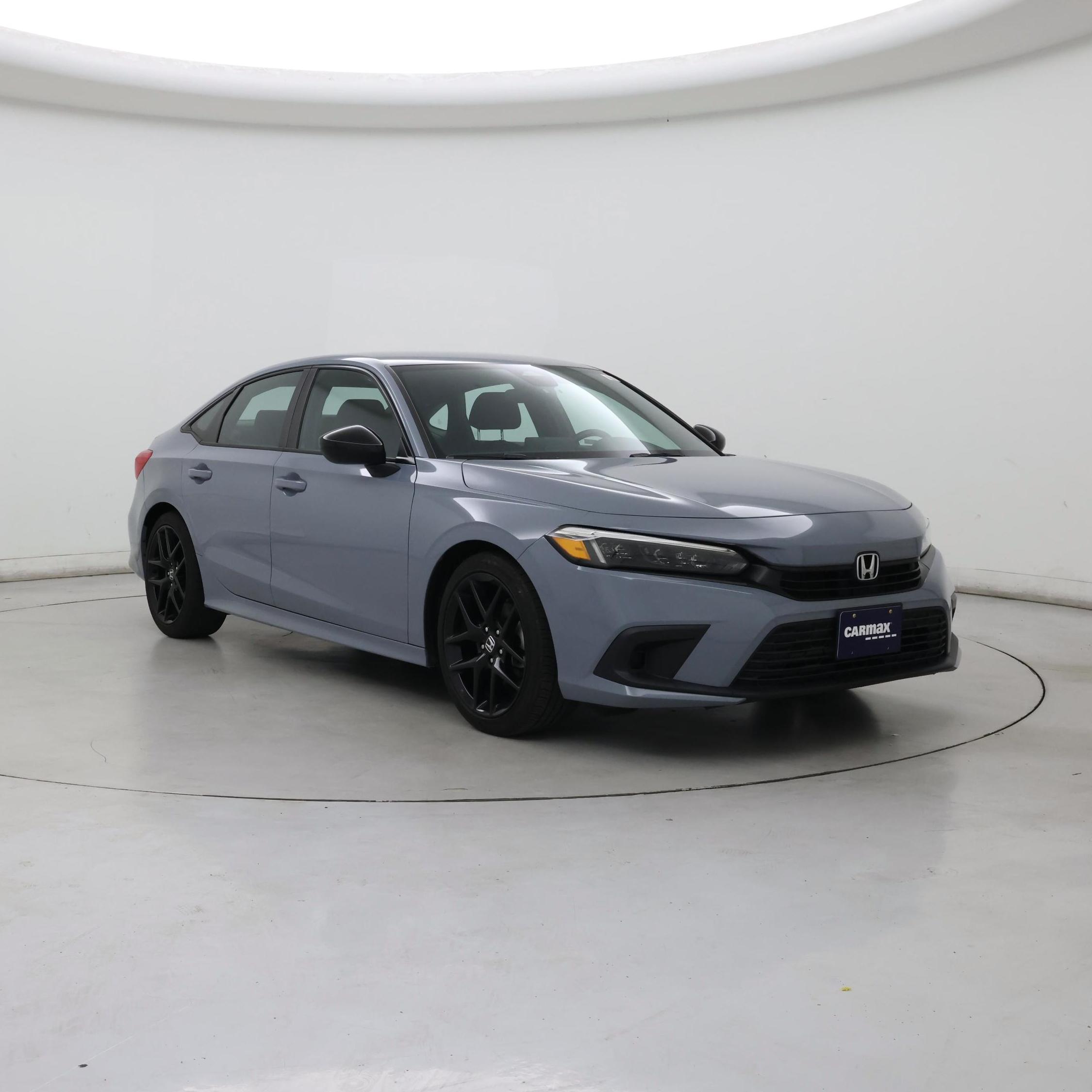 Gray 2023 Honda Civic Sport FWD Sedan Front-Wheel Drive Automatic