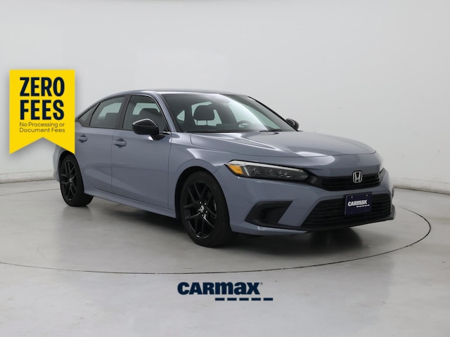 Gray 2023 Honda Civic Sport FWD Sedan Front-Wheel Drive Automatic