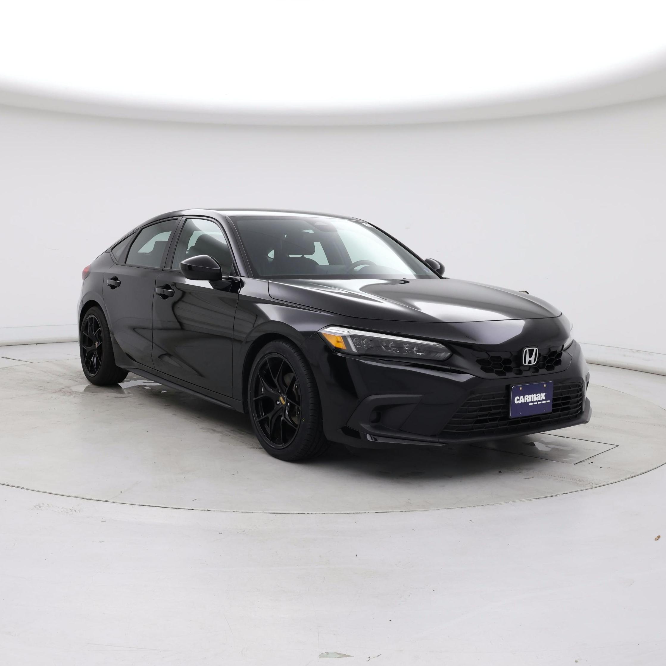 Black 2024 Honda Civic Hatchback Sport FWD Hatchback Front-Wheel Drive Automatic