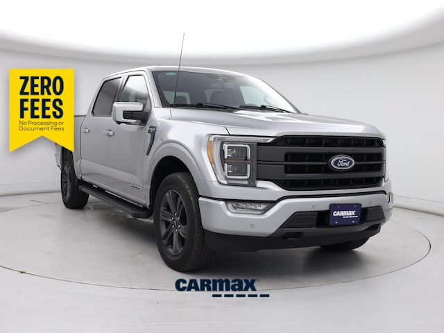 Gray 2023 Ford F-150 Lariat SuperCrew 4WD Pickup Truck Four-Wheel Drive Automatic