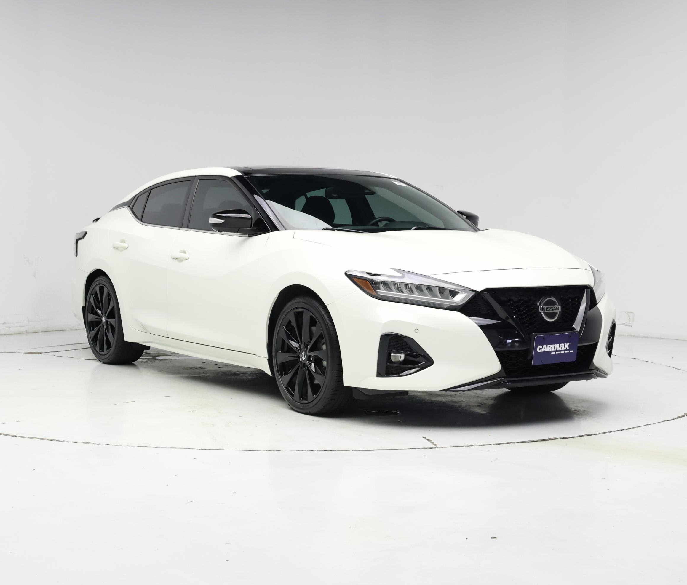 White 2021 Nissan Maxima Sedan Front-Wheel Drive Automatic