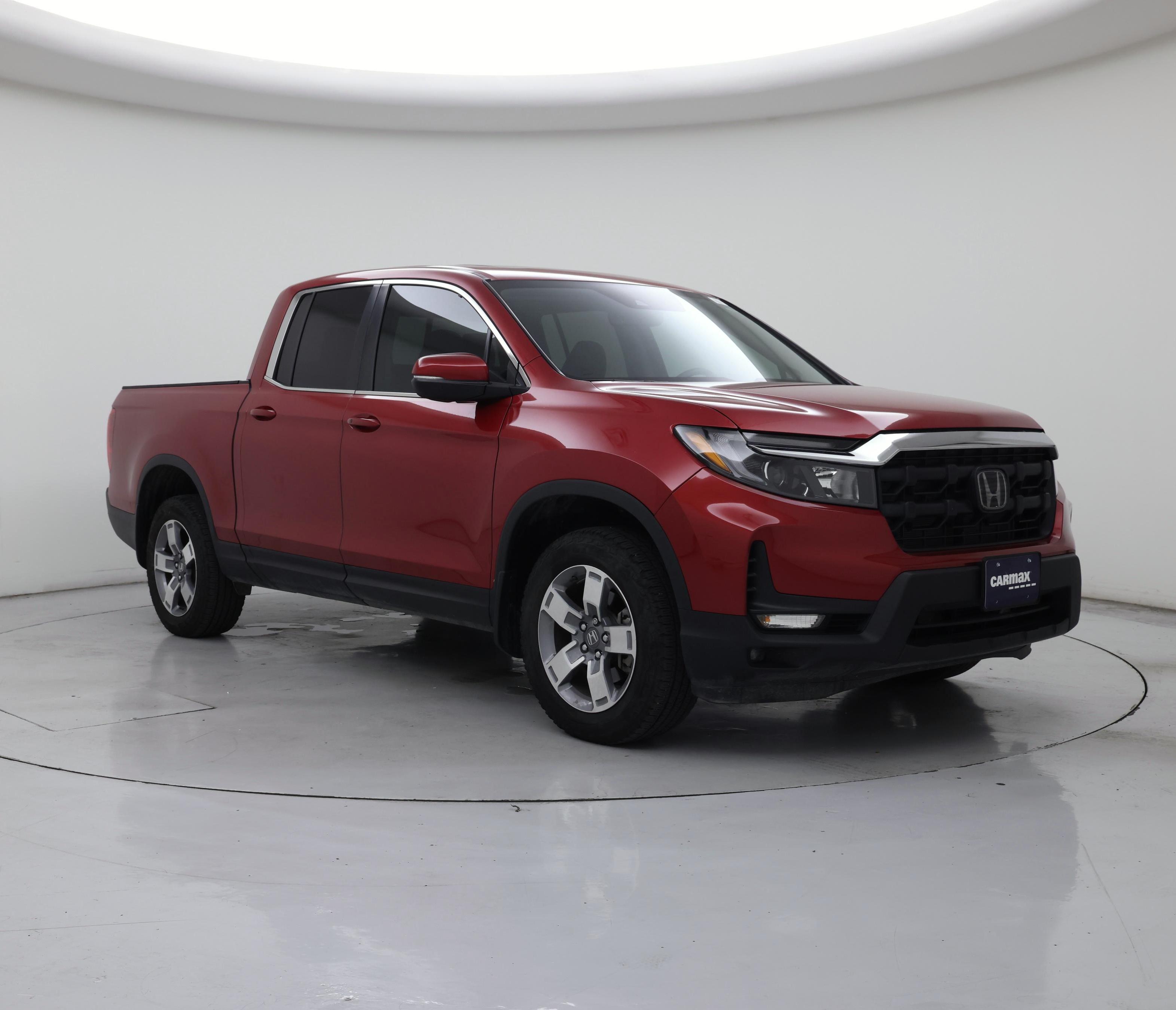 Red 2025 Honda Ridgeline Pickup Truck All-Wheel Drive Automatic
