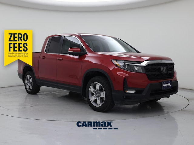 Red 2025 Honda Ridgeline Pickup Truck All-Wheel Drive Automatic