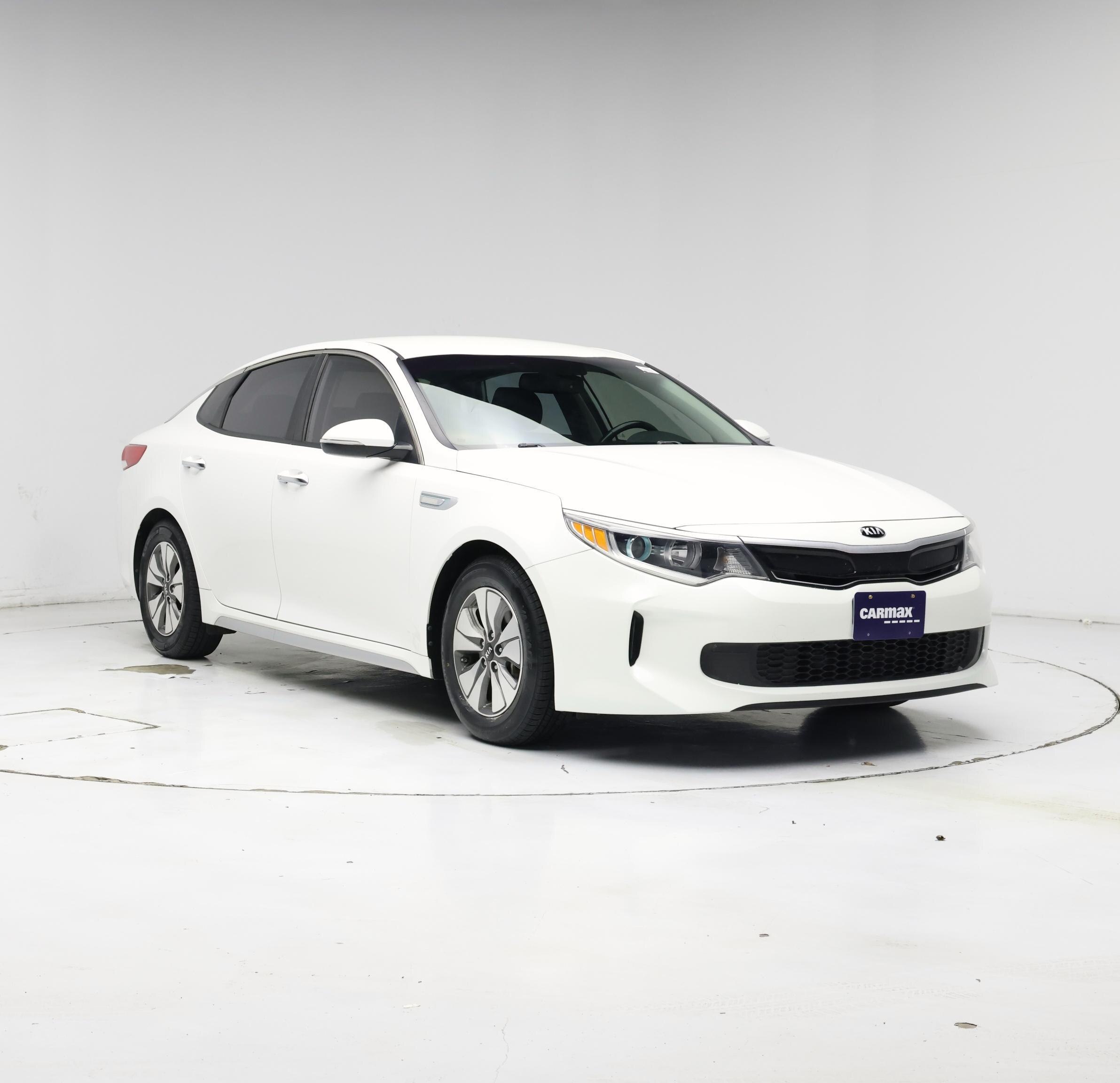 White 2017 Kia Optima Hybrid Sedan Front-Wheel Drive Automatic
