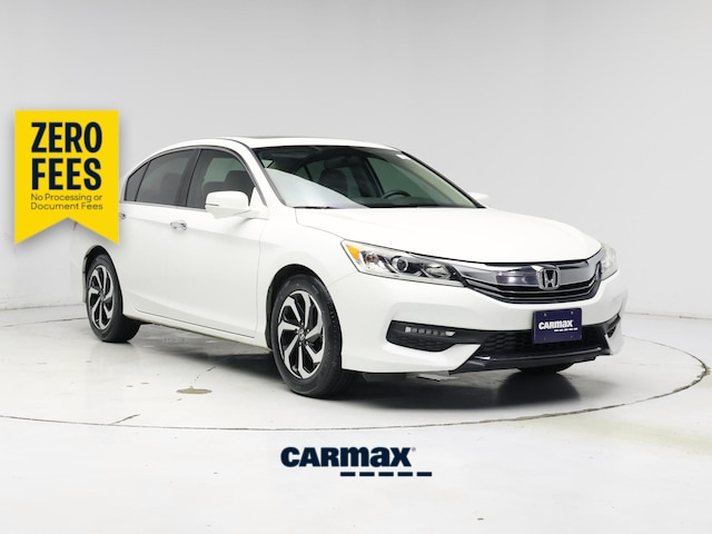 White 2017 Honda Accord Sedan Front-Wheel Drive Automatic