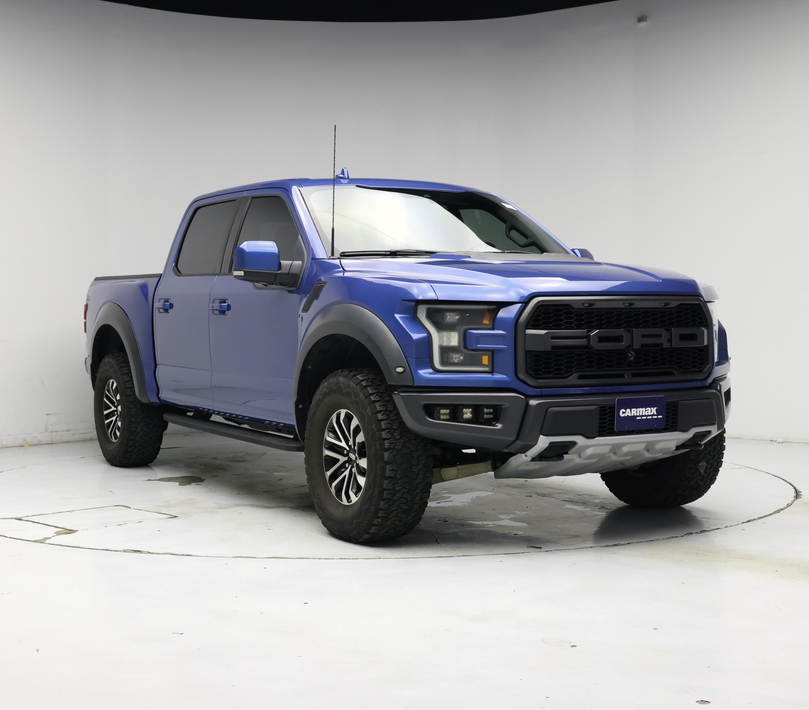 Blue 2019 Ford F-150 Pickup Truck Four-Wheel Drive Automatic