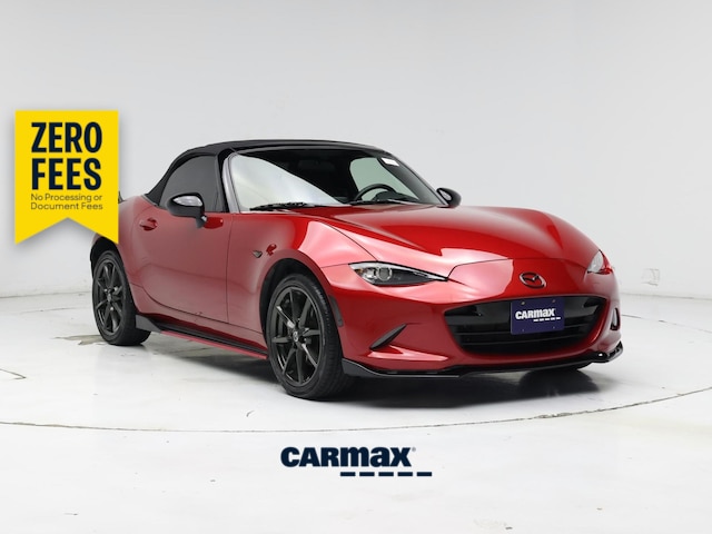 Red 2016 Mazda MX-5 Miata Convertible Rear-Wheel Drive Manual