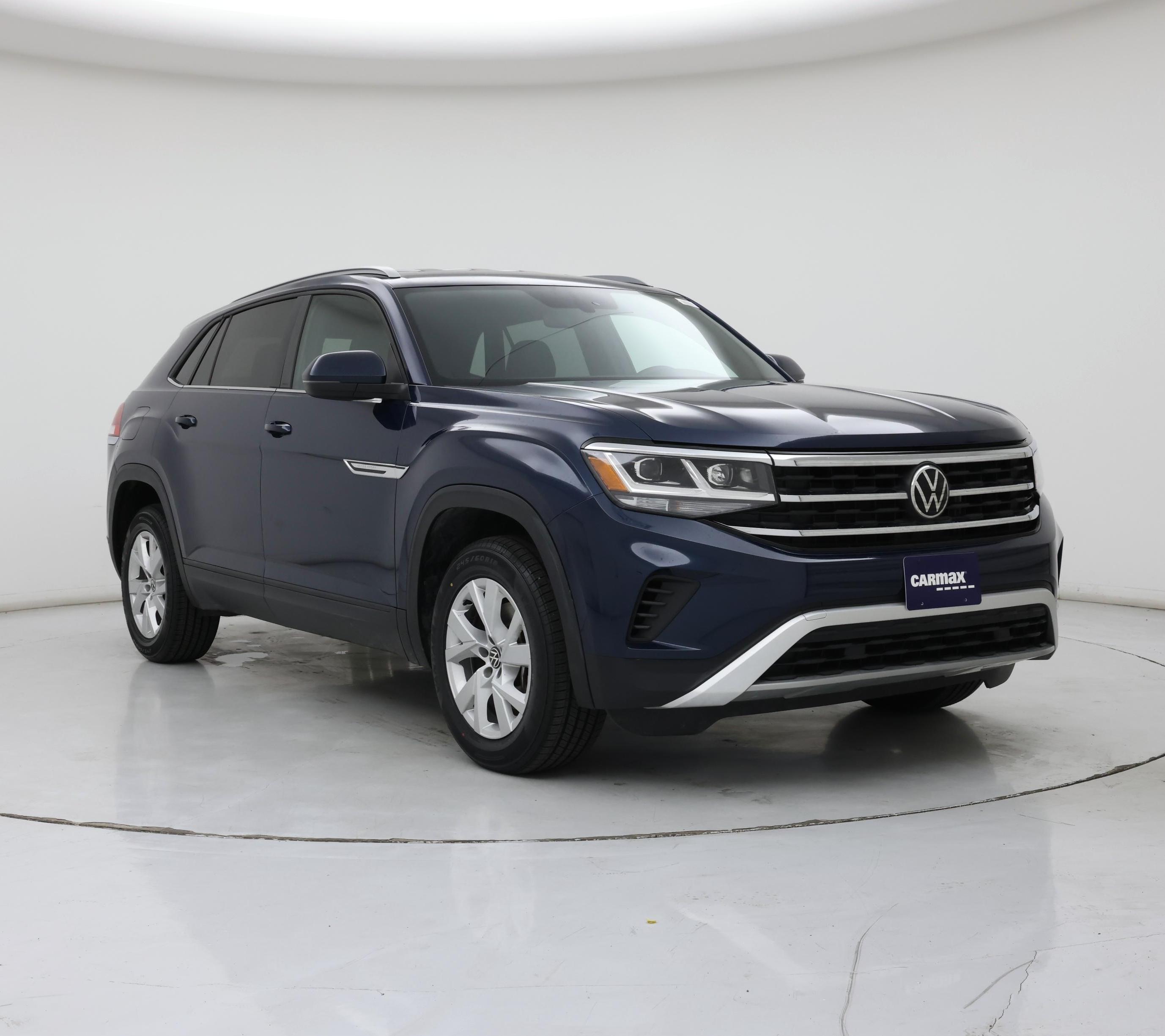 Blue 2021 Volkswagen Atlas Cross Sport SUV / Crossover Front-Wheel Drive Automatic