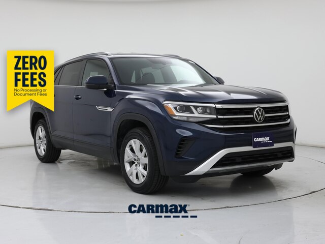 Blue 2021 Volkswagen Atlas Cross Sport SUV / Crossover Front-Wheel Drive Automatic