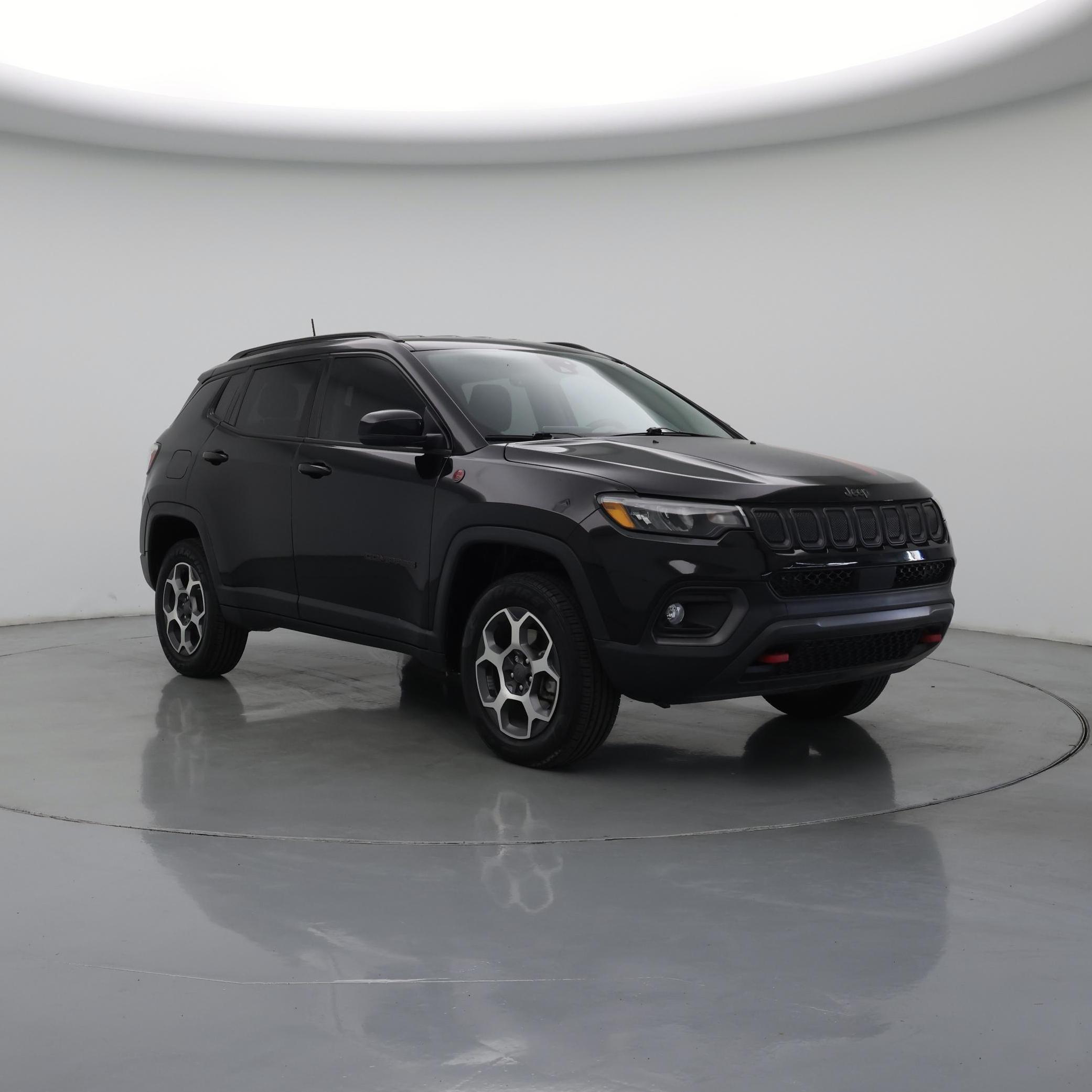 Black 2022 Jeep Compass SUV / Crossover Four-Wheel Drive Automatic