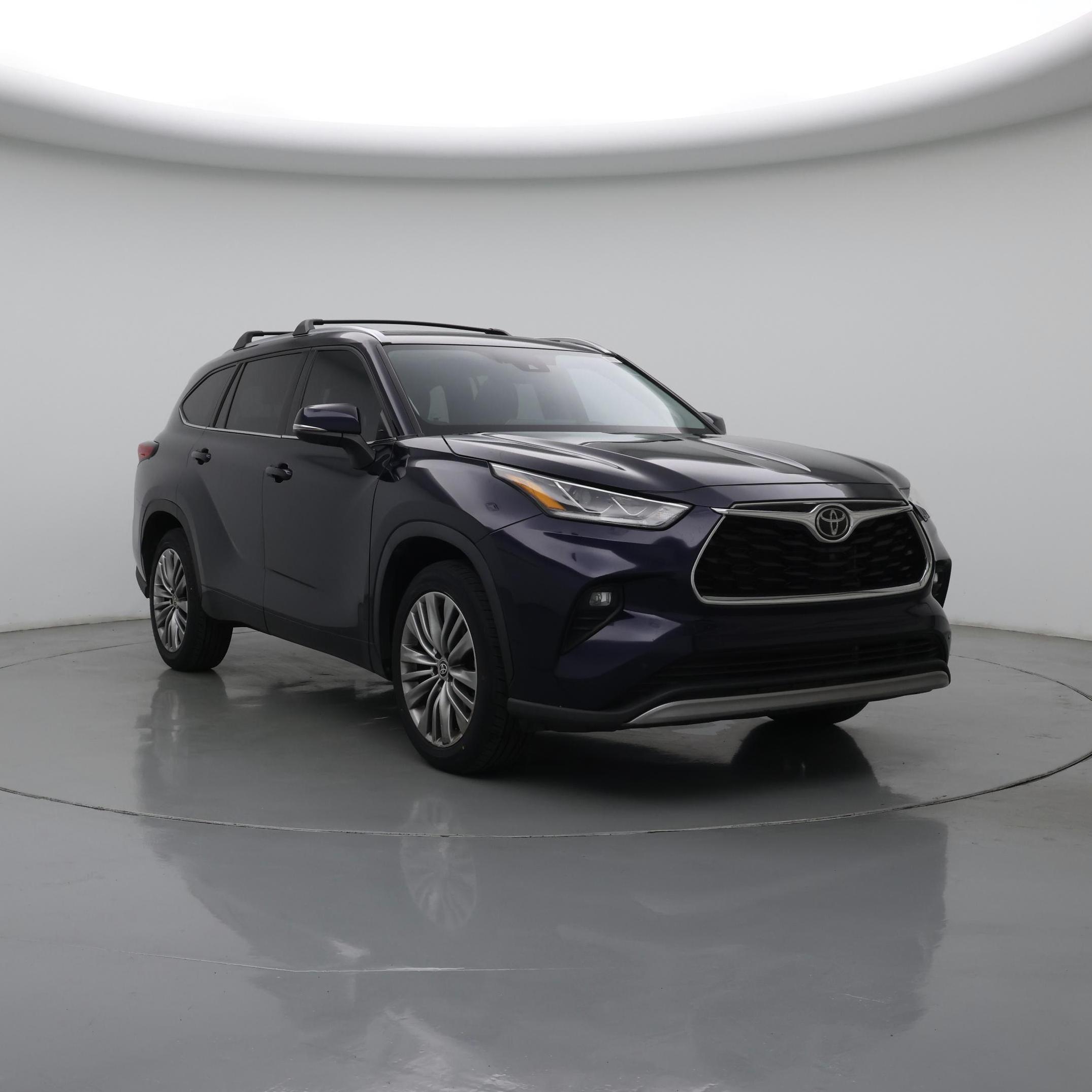 Blue 2021 Toyota Highlander SUV / Crossover Front-Wheel Drive Automatic