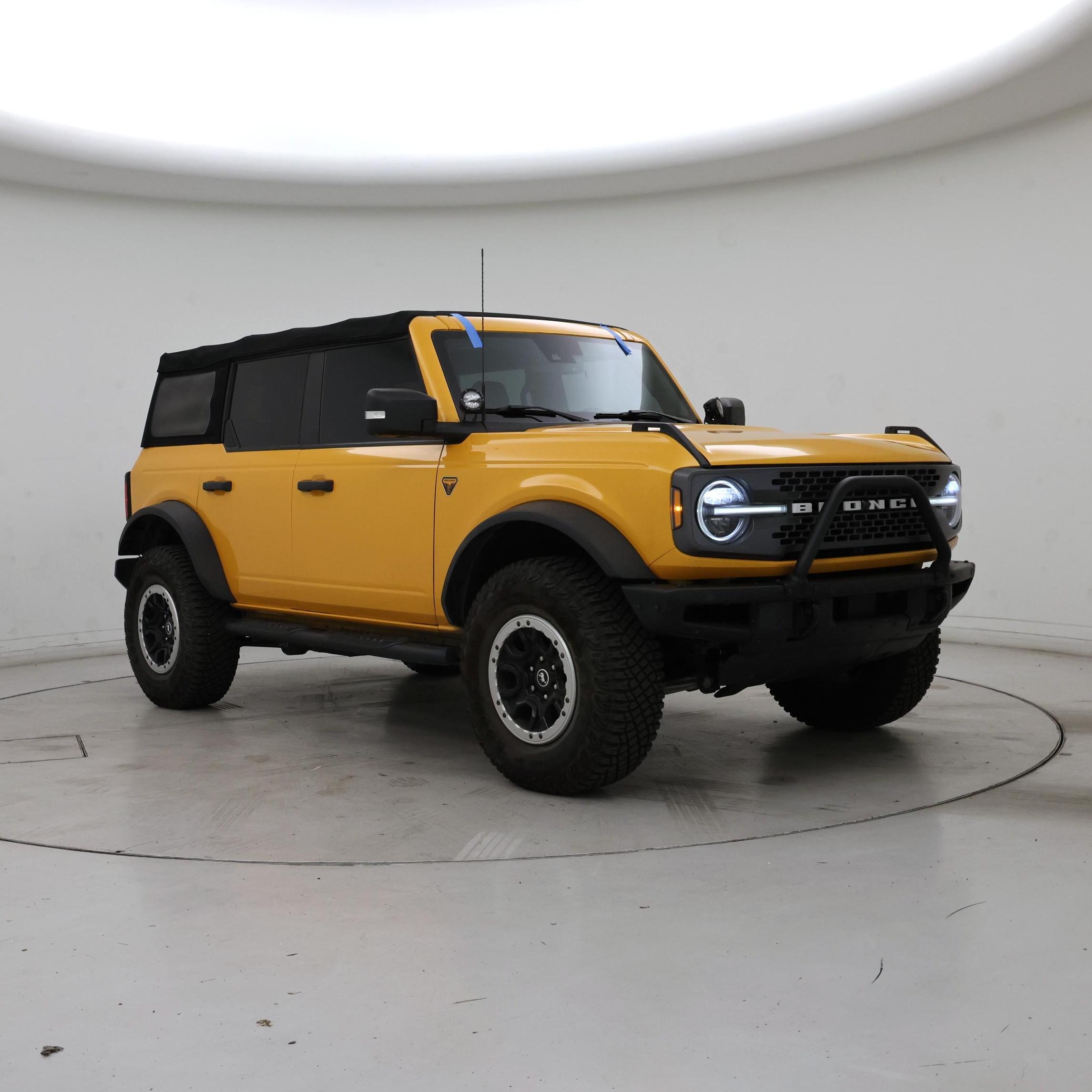 Yellow 2022 Ford Bronco SUV / Crossover Four-Wheel Drive Automatic