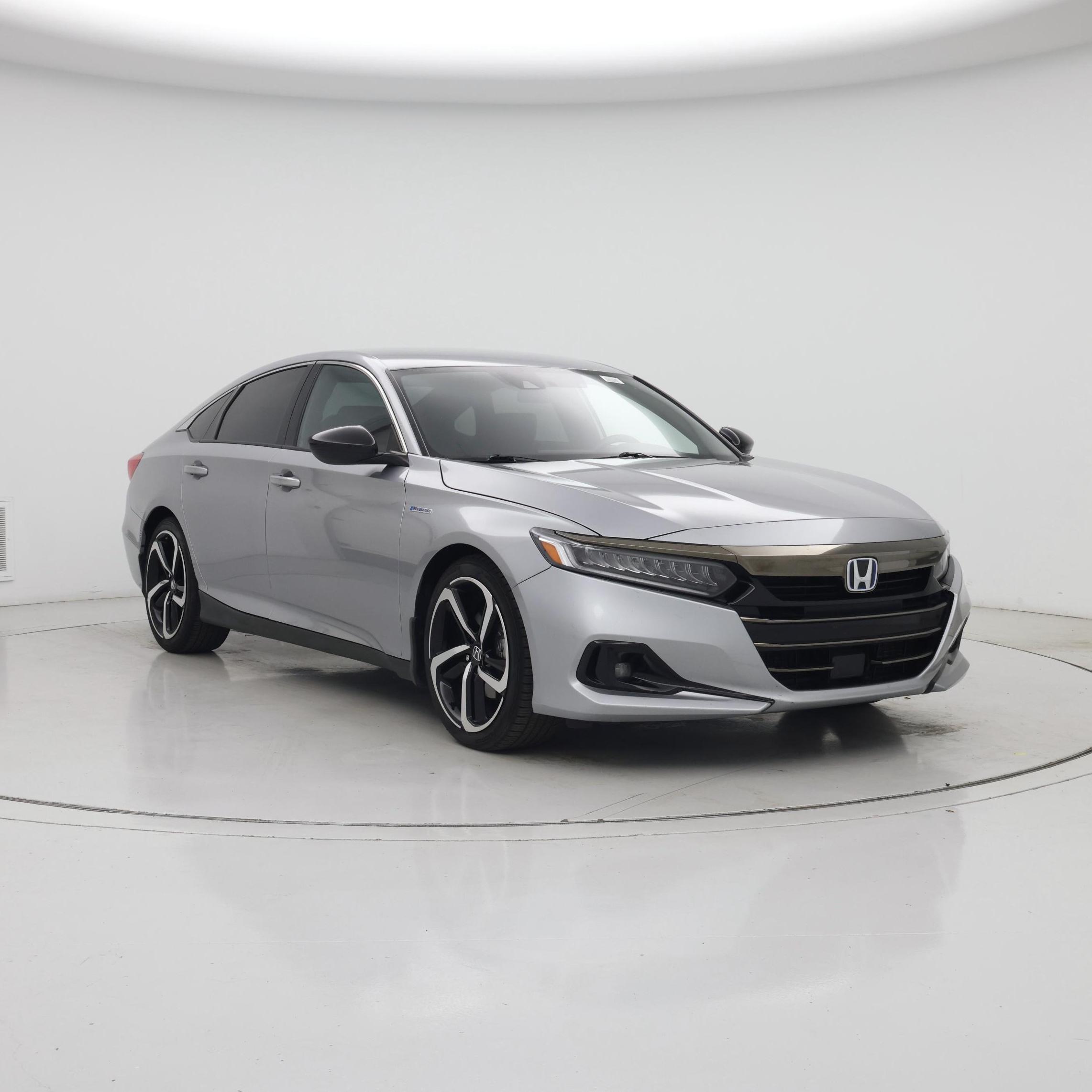 Silver 2022 Honda Accord Hybrid Sedan Front-Wheel Drive Automatic