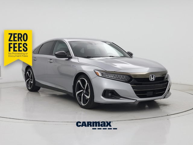 Silver 2022 Honda Accord Hybrid Sedan Front-Wheel Drive Automatic